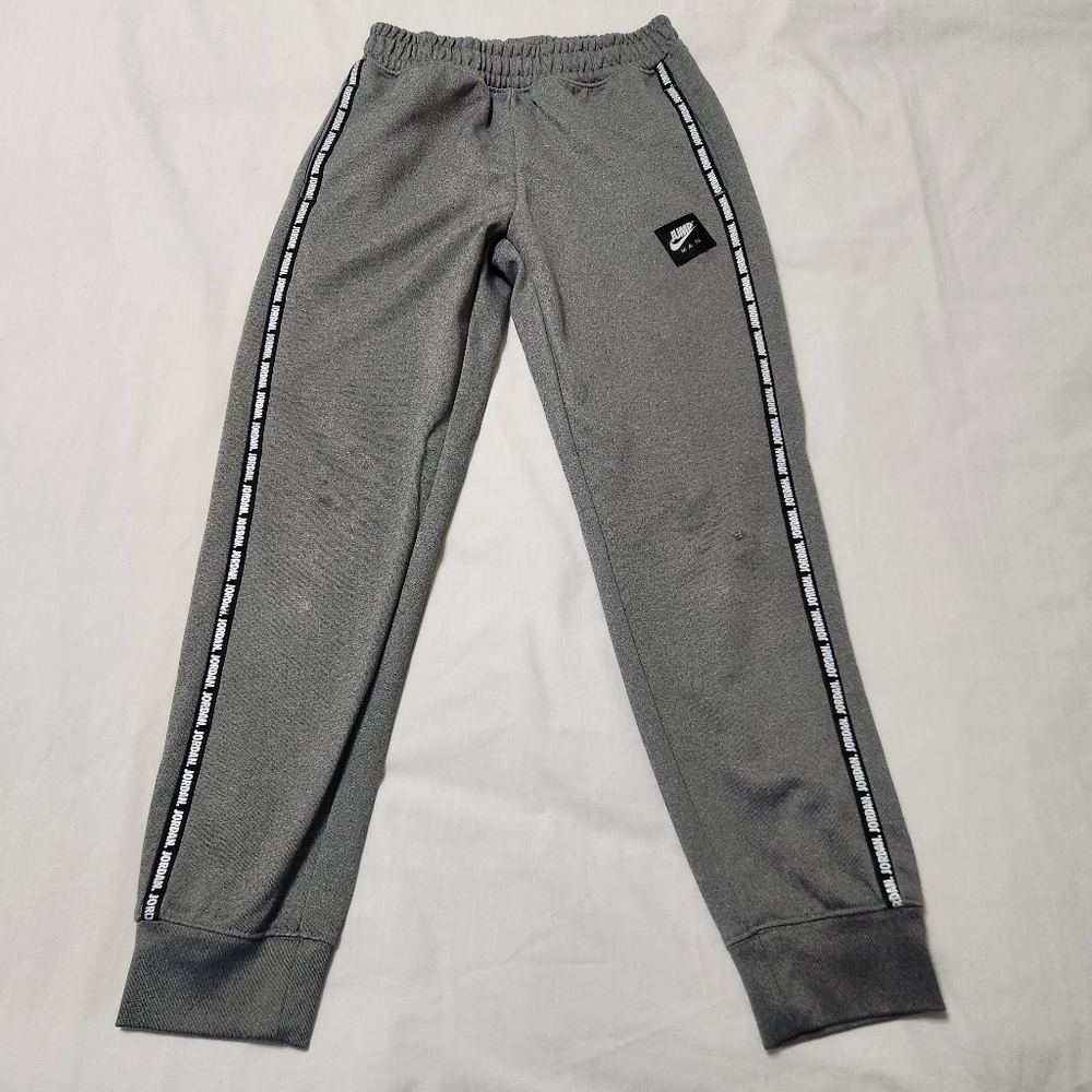 Air Jordan Joggers Sweat Pants Kids Medium Gray Jump Man Nike 10-12 Yrs